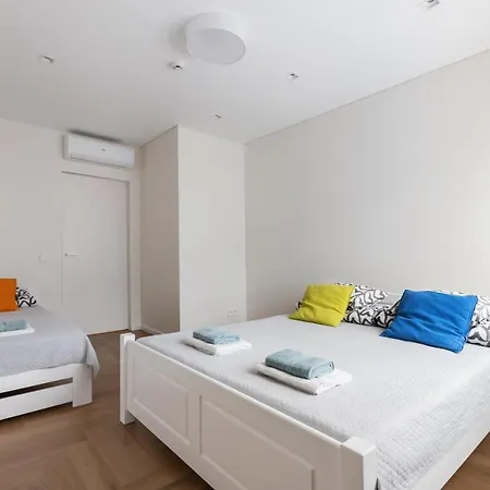 3 Bedroom Apart/24h Self Check In/free Parking/up To 6 People/ Vilnius